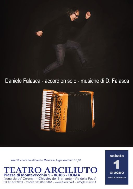 Daniele Falasca in concerto a Roma con “Accordion Solo”