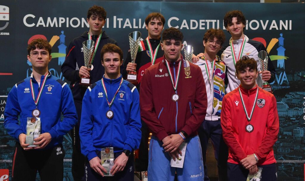 Scherma: il cusino Francesco Lodato vince il Bronzo nel Campionato nazionale U20. Cus Catania porta 2 medaglie da Genova