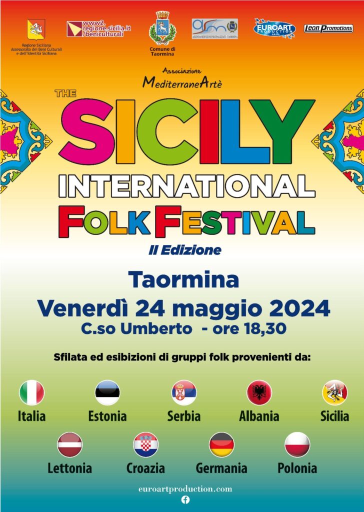 Domani a Taormina, Messina, la seconda edizione “The Sicily International Folk Festival”