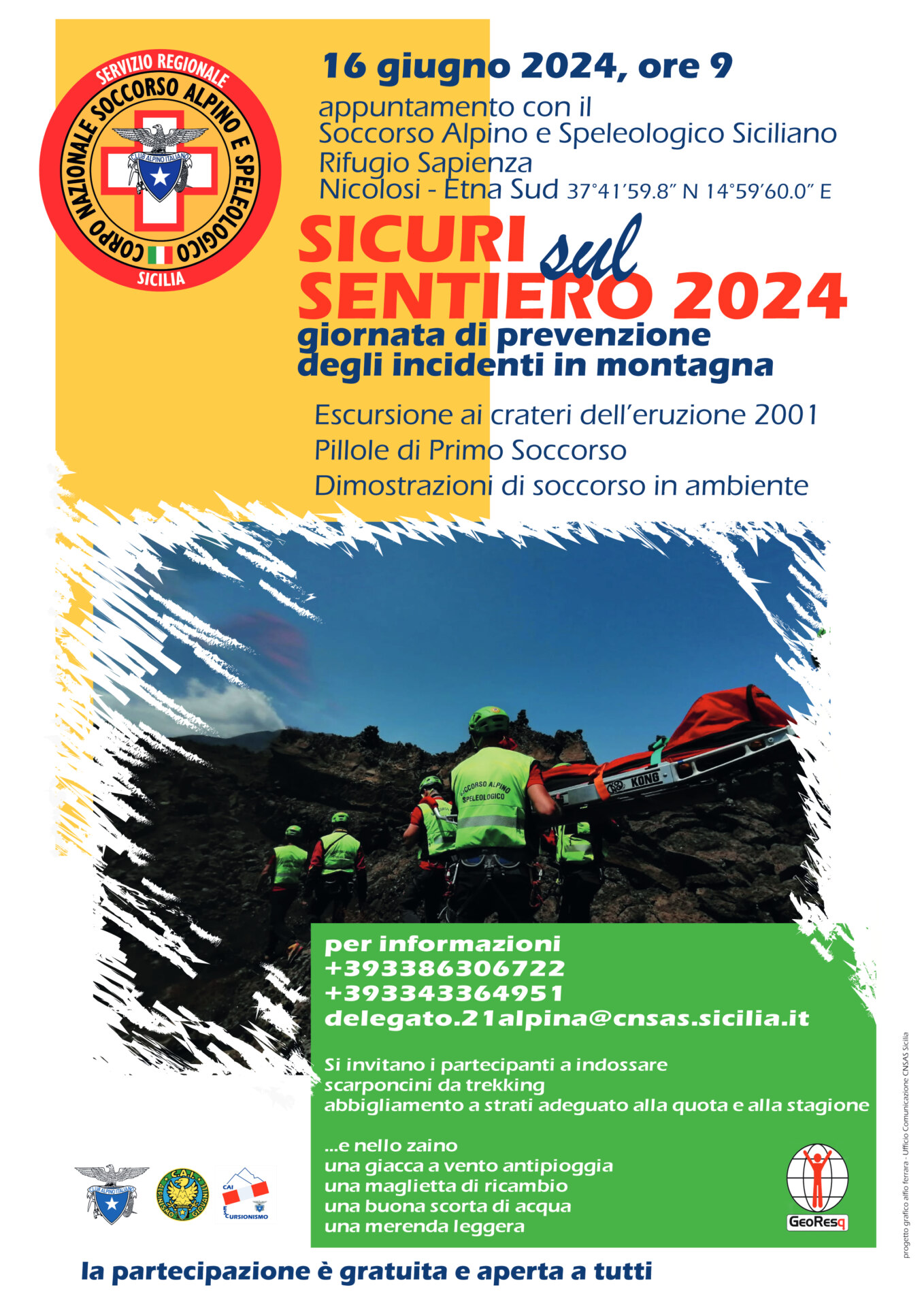 “Sicuri sul sentiero 2024”, a Catania “Giornata nazionale di sensibilizzazione sulla sicurezza in montagna”