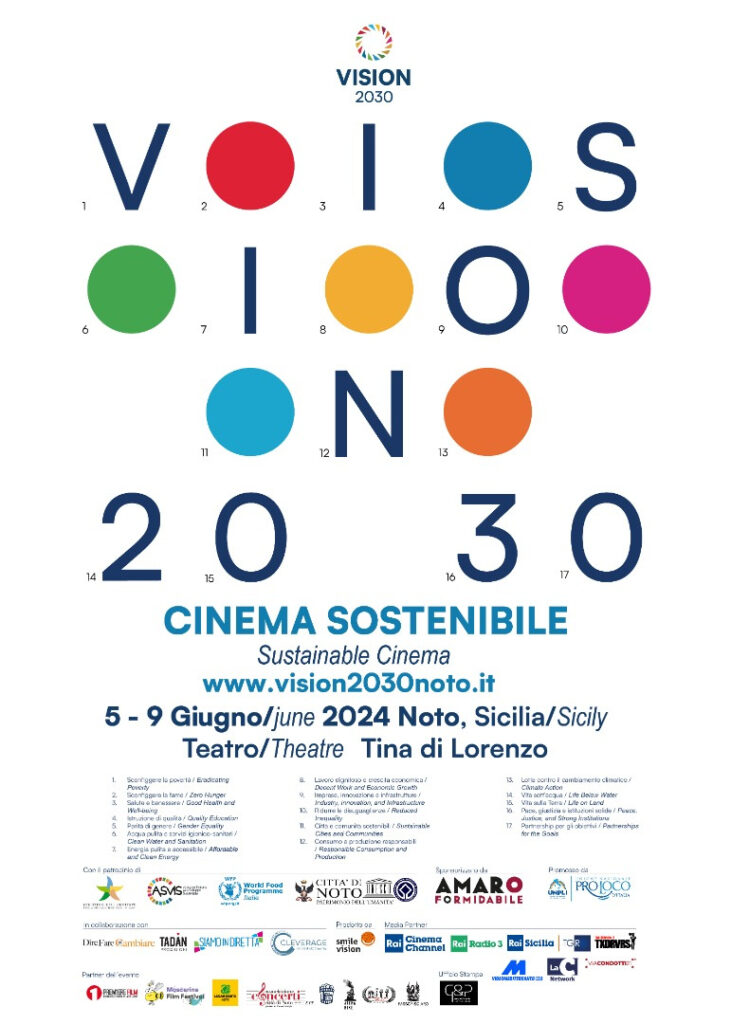 II EDIZIONE “VISION 2030”: IL FESTIVAL DEL CINEMA SOSTENIBILE TORNA A NOTO DAL 5 AL 9 GIUGNO