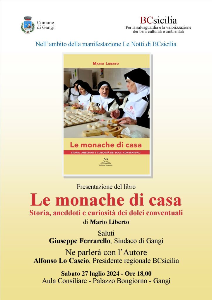 A Gangi (PA), la presentazione del libro “Le monache di casa” di Mario Liberto