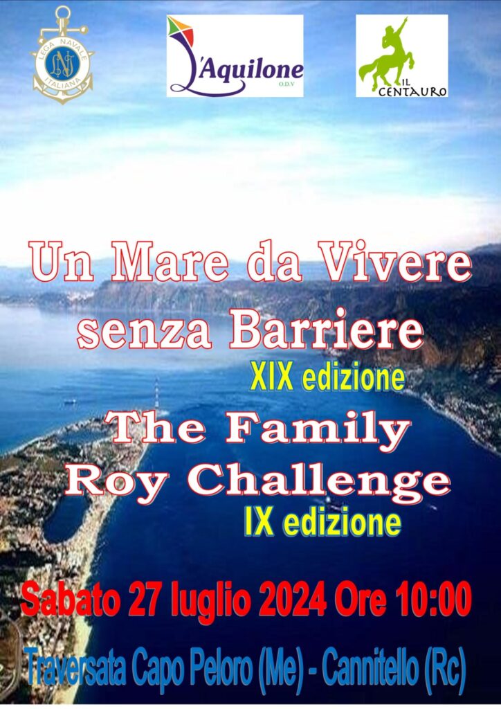 Al via la IX edizione della ‘The Family Roy Challenge’. 25 nuotatori attraverseranno lo Stretto di Messina per solidarietà